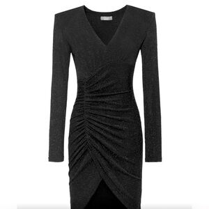 NWT Lichi Black Sparkly Mini Dress